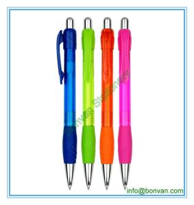 Quality gripped plastic promotional pen, gift use plastic pen from china wholesale