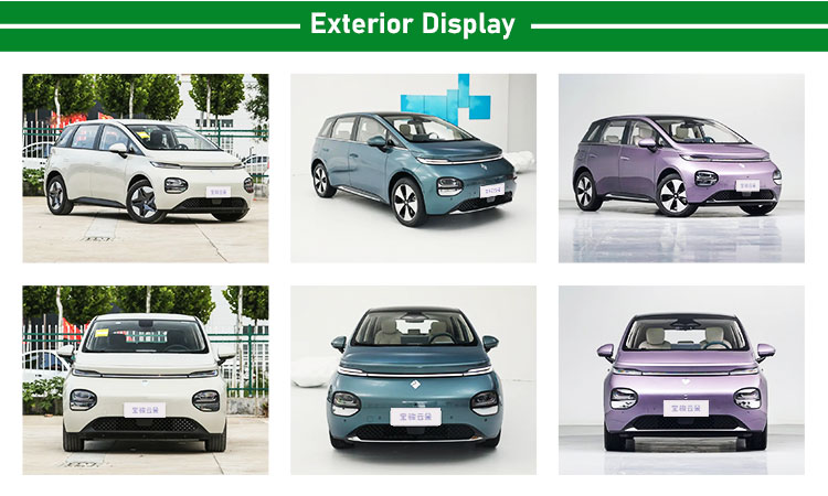 Max. Speed 150km/h Wuling Baojun Cloud Electric Cars with 460km Range and Lithium Iron Phosphate Battery