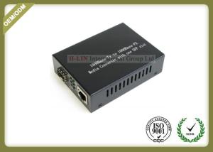 Quality 1G Unmanaged Media Fiber Optic Media Converter With 1SFP Slot / Copper Port wholesale
