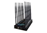 GPS Lojack Prison Cell Phone Jammer 16 Antennas 38w High Power Long Range