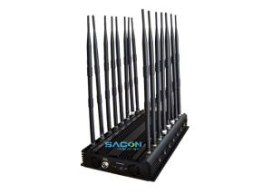 Quality GPS Lojack Prison Cell Phone Jammer 16 Antennas 38w High Power Long Range wholesale