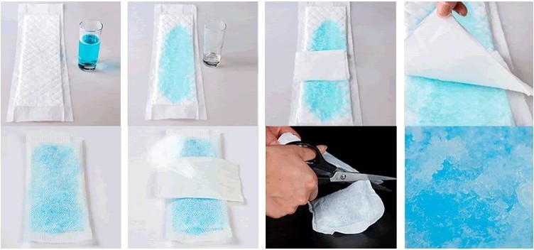 Menstrual Period Soft Dry Surface Non Woven Cotton Sanitary Napkin