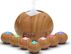 Quality 400ml Household Wood Grain Ultrasonic Essential Oil Aroma Humidifier wholesale