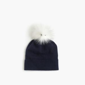 Quality Plain Knitted Pom Pom Hat Soft Material Gift For Daughter Casual Wear Style wholesale