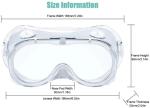 High Impact Medical Protective Goggles Anti Virus High Light Penetration
