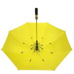 Yellow Color Fiberglass Shaft Pongee Big Size Golf Umbrella For Men