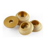 10mm 15mm 20mm Quartz Grinding Vacuum Brazed Diamond Cup Wheel Dia 75mm