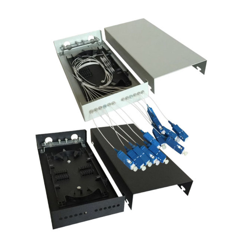 12 Core Integrated Splicing Tray Fiber Optic Accessories With FC Port Fiber Optic Splice Tray