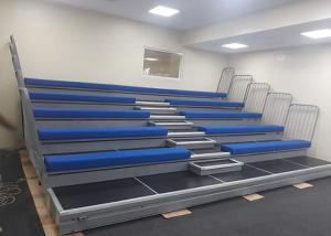 Quality School Sport Hall Retractable Seating With Upholstered Bench Seating wholesale