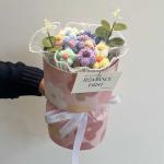 Birthday Gift Handmade Knitted Woolen Flower Bouquet Roses Gift for Girls and
