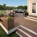Type Composite Wood Floor 150mm*25mm for Outdoor Flooring Solid Wood Composite