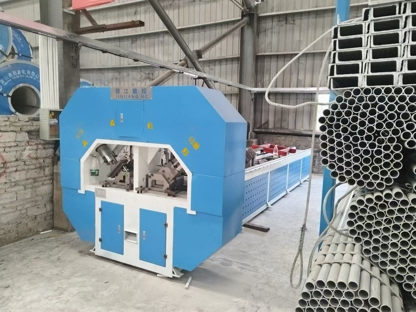 2 Shearing Stations And 3-6 Punching Stations H-beam Stamping Parts Punching And Shearing Equipment For Industrial Applications