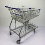 Galvanized Supermarket Trolleys Travellator Wheel Metal Shopping Trolley