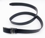 Genuine Leather Automatic Buckle Waist Belt , Leather Ratchet Belt 3.5cm Width