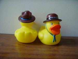 Quality Phthalates Free Personalised Rubber Duck With Hat / Geologist / Desert Driver Design wholesale