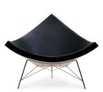 Hot sale scandinavia design fiberglass leather coconut chair reception chairs