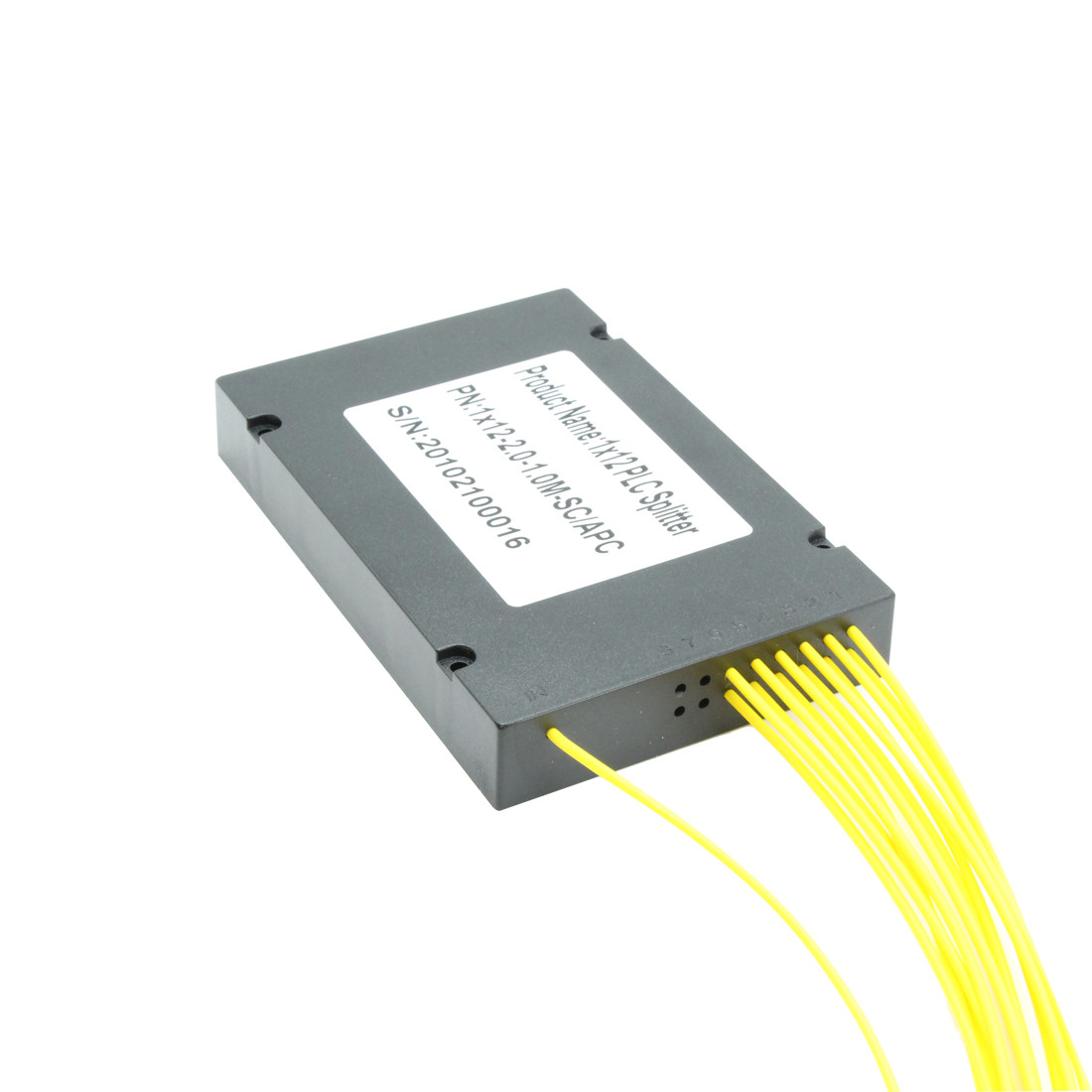 Low PDL Fiber PLC Splitter 1x12 SC APC ABS Box PLC Splitter