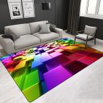 Colorful Customized Size Living Room Carpet 3D Area Rugs 2.4*3m