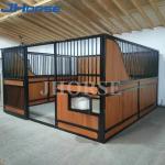 Powder Coated European Horse Stalls Front Panels Bamboo Fillin Wood Weatherproof
