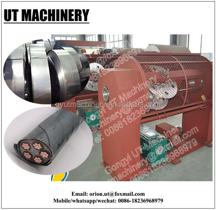 COATING Automatic Armoring Machine for Customised 630 Steel Tape Cable Wire Aramid