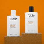 250ml 300ml Plastic Shampoo Bottle PET Flat Shoulder Square Bottle Press Lotion