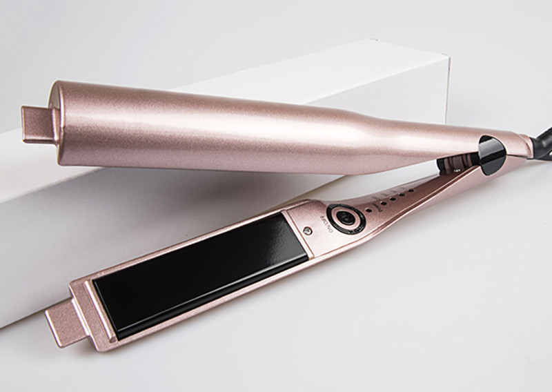 Aluminum OEM 2 In One Straightener And Curler CE ROHS Certification
