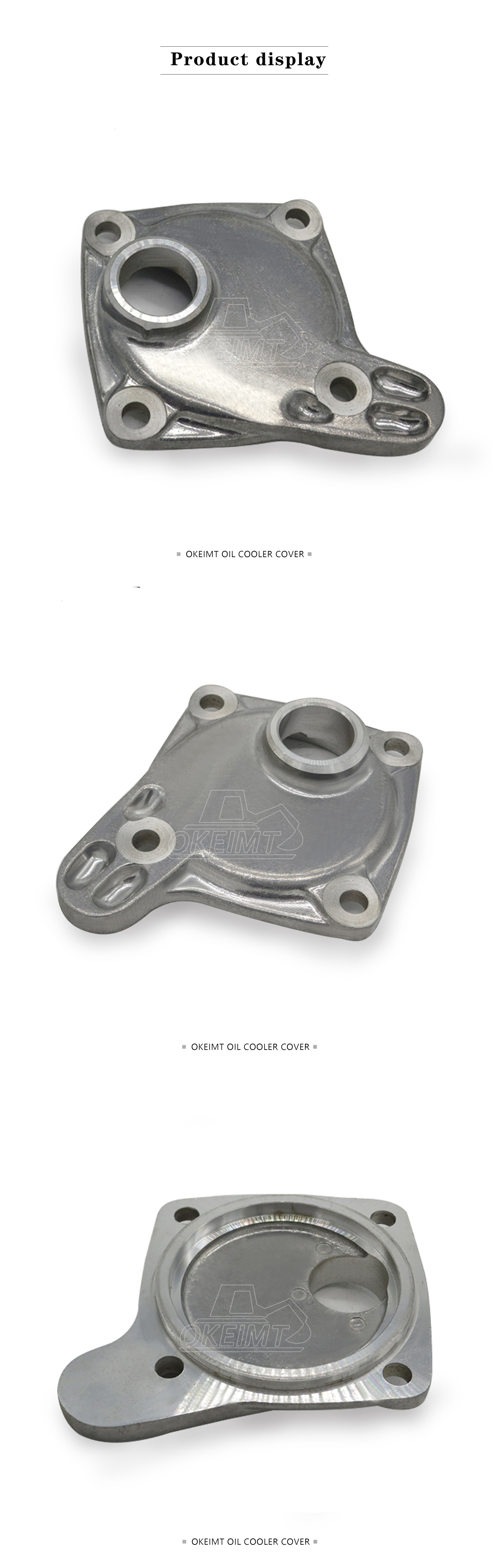 SK200 6D31 Excavator Parts Kobelco Oil Cooler Cover ME082535