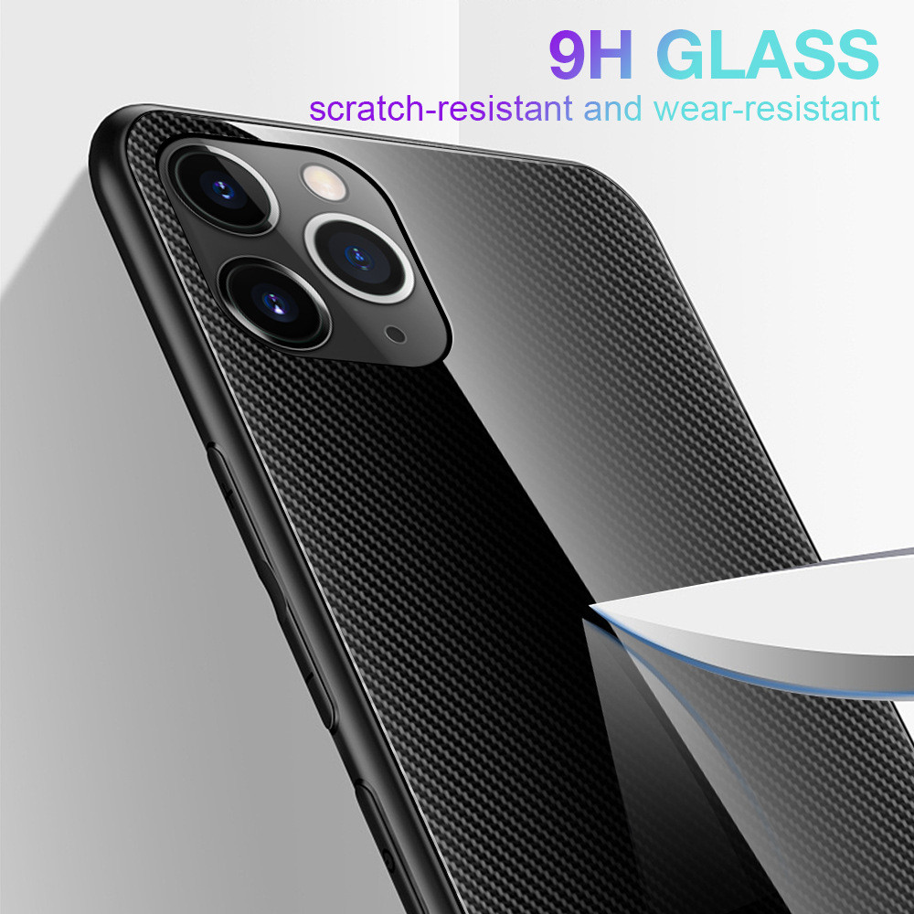 TPU+Glass with glossy suface for iphone 11, 2019 iphone 11 Pro, Max