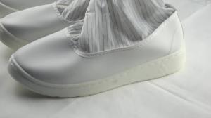 Quality Pharmaceutical PVC sole work shoes safety booties anti-static ESD cleanroom long height Boots wholesale