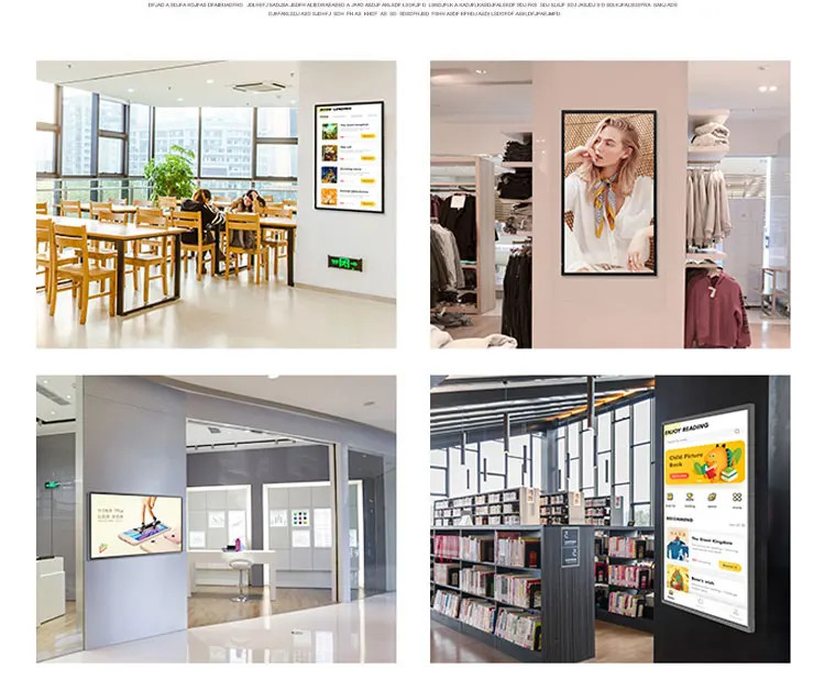75" Wall Mounted Digital Signage 3840*2160 With 8ms Response Time