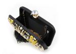 Jewellery Diamond Banquet Womens Evening Clutch Handbags With Silk Tassels