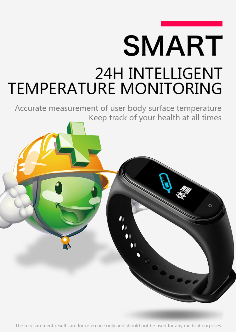 Pedometer Full Touch SmartWatch Calories Band Blood Pressure Bracelet 0.96inch