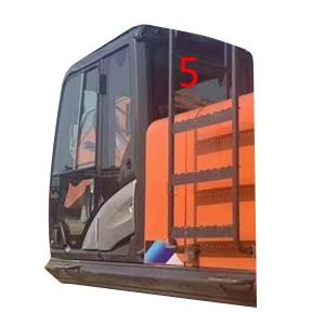 Quality Tempered HITACHI Excavator Cab Glass 5mm Back Side Window Replacement wholesale