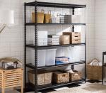 Multi Color Industrial Metal Shelving System / Metal Garage Shelves Long
