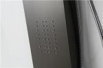 Black Seamless Thermostatic Shower Panel Column Tower Anti Deformation Large
