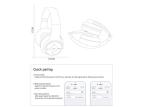 Hi - Fi Stereo Wireless Stereo Headphones Over Ear Type Deep Bass Sound