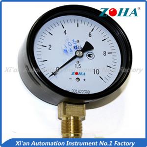 Quality Black Case Bayonet Capsule Pressure Gauge For Fuel Setting And Gas Tube wholesale