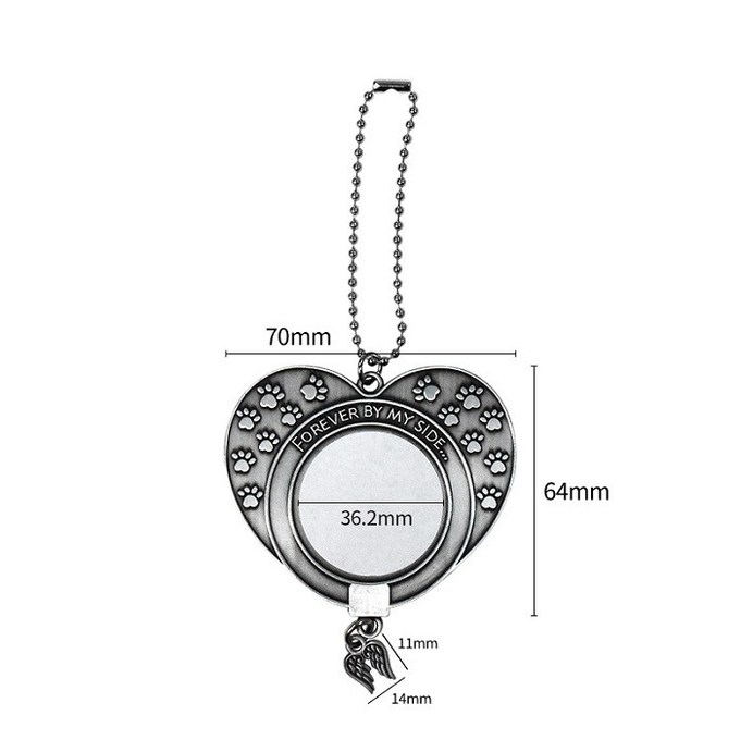 Sublimation Angel Wing Car Ornament Personalized Car Pendant
