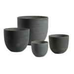 Archaic Style Round GRC Planters For Outdoor Garden Decor