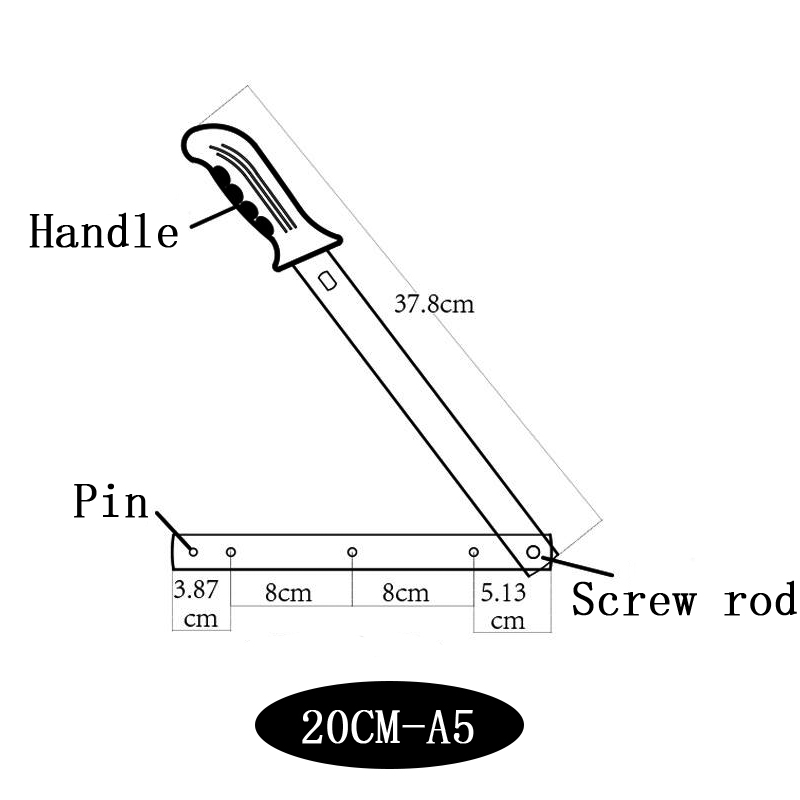 2.5Kg Curved Guillotine Paper Cutter Blade Replacement with 1mm Cutting Thickness