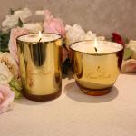 Gold Glass Jar Room Scented Candles Electroplated Luxury Scented Candle