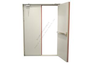Quality Stainless Steel Front Double 90min Fire Rated Steel Doors wholesale