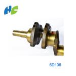 OEM factory price genuine parts 6D108 6222-31-1110 crankshaft car steel