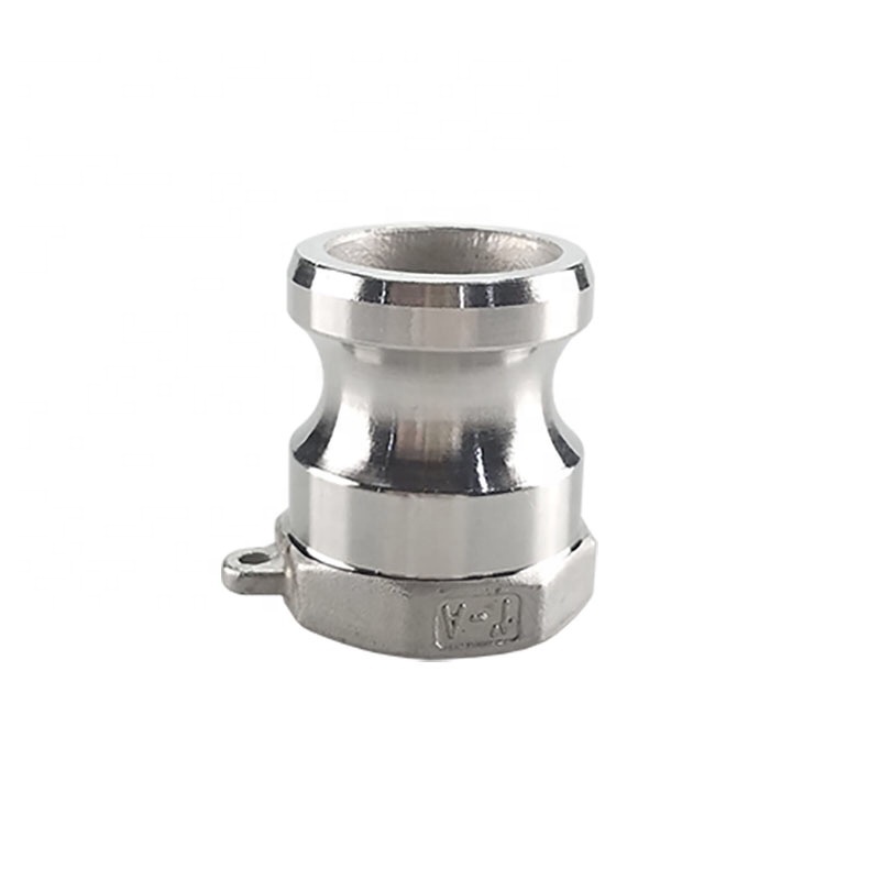 SS 304 316 Camlock Quick Connectors for Water Gas Oil NPT BSP 1/4"-4" Round Head Code