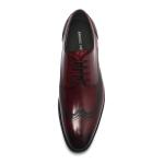 Customized Red Lace Up Genuine Leather Dress Shoes