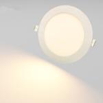 IP44 Dustproof LED Round Panel Light With 12V DC, 24V DC Triac Dimmable Or 0-10V