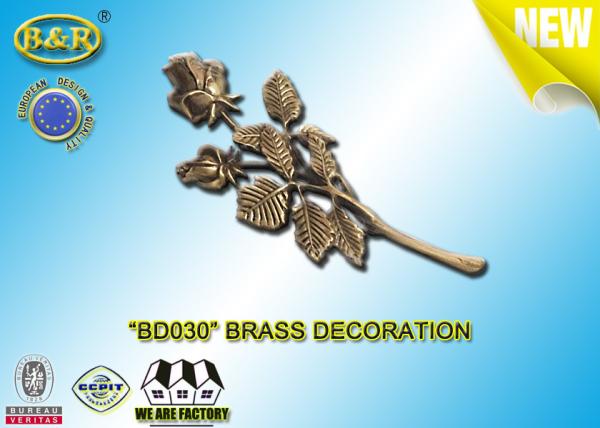 No . BD030 Brass Roses Bronze Funeral Decoration Size 23.5×11 Cm Material Copper