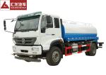 Flexible Sprinkling Water Tank Truck , Commercial Water Truck Wide Sprinkling