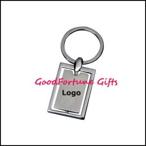 Quality Rotary Zinc Alloy Keyrings keychain promotion gift wholesale