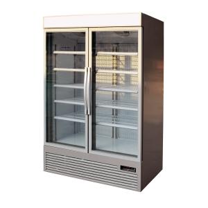 Quality Upright Display Bar Fridge With 2 Glass Doors wholesale